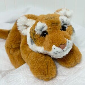 FAO Schwarz Tiger Plush – 16 inch Adopt-A-Pet Laying Jungle Stuffed Animal